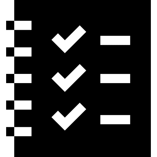 Planning checklist work order paper icon