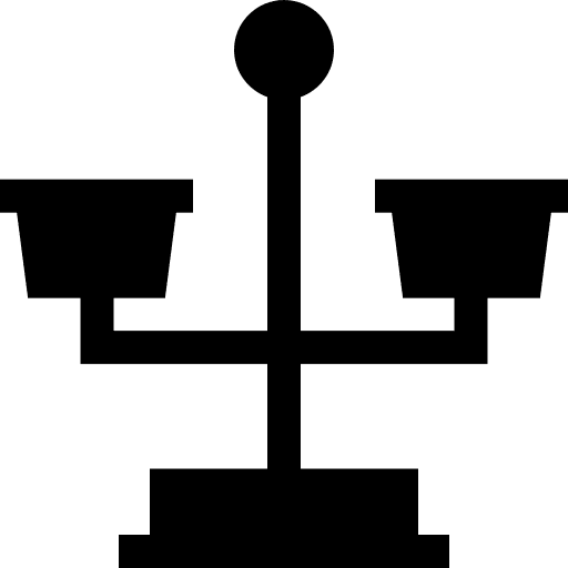 Balance benchmark balance legal icon