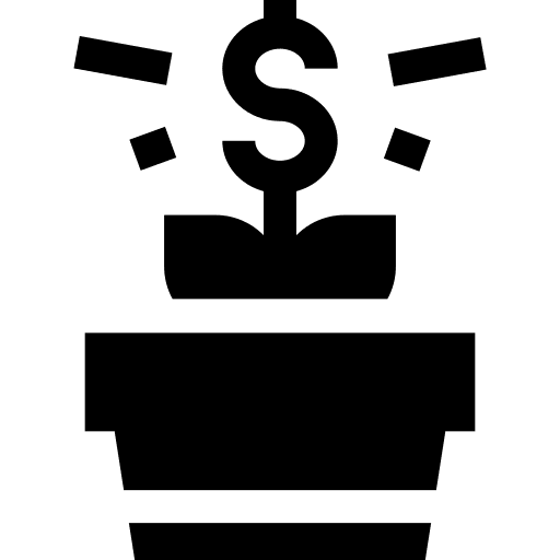 Money benefits business and finance currency icon