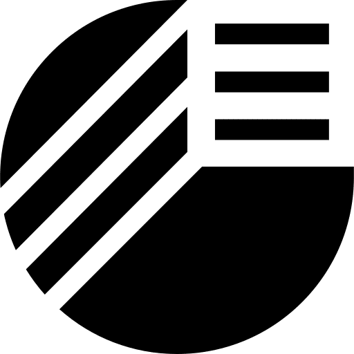 Pie chart infographic statistics graph icon