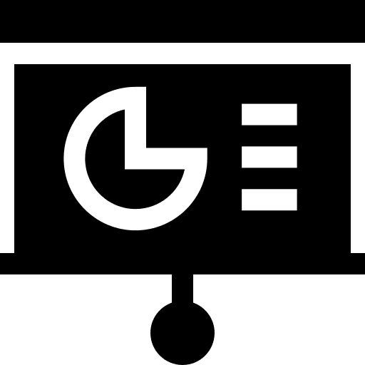 Presentation presentation analysis graph icon