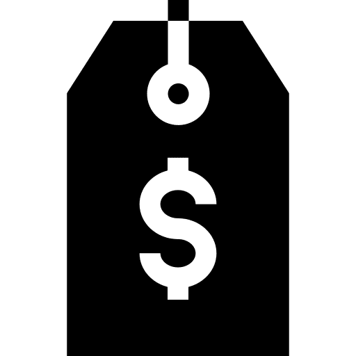 Price tag business and finance label dollar icon