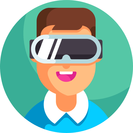 Augmented reality ar glasses augmented reality virtual reality icon