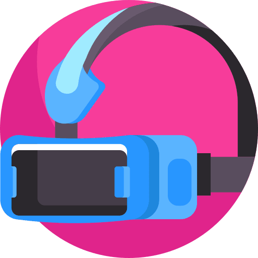 Headset virtual reality ar glasses electronics icon