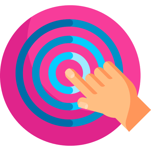 Touch technology interface digital icon