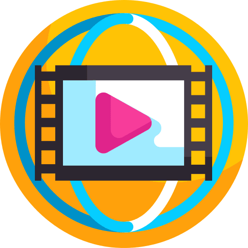 Virtual reality ui electronics video icon