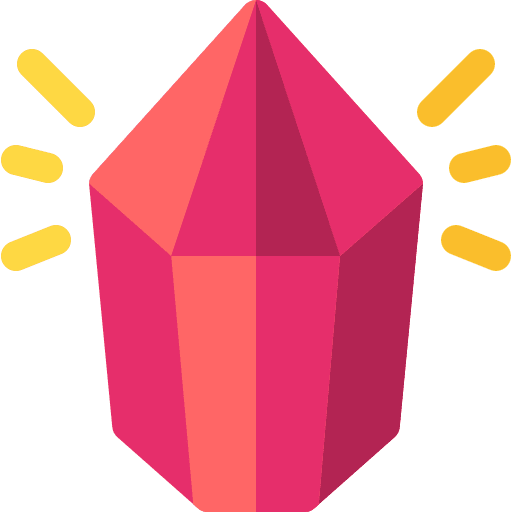Crystal sparkle crystal treasure icon