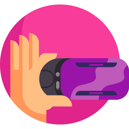 Headset virtual reality technology vr glasses icon