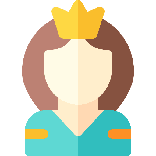 Princess user character fairy tale icon