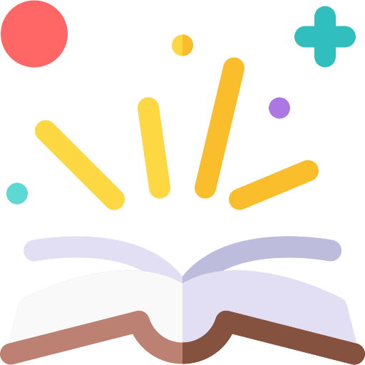 Storytelling legend open book story icon