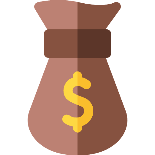 Money bag currency banking dollar symbol icon