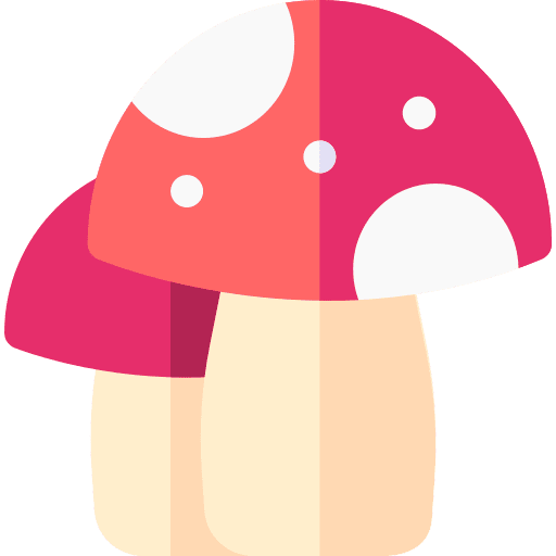 Mushrooms diet vegan nature icon
