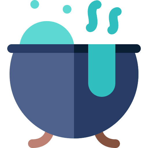 Cauldron halloween witch cauldron icon