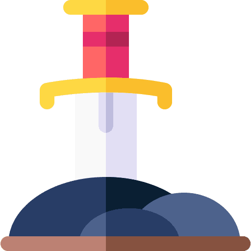 Sword stone cultures legend icon