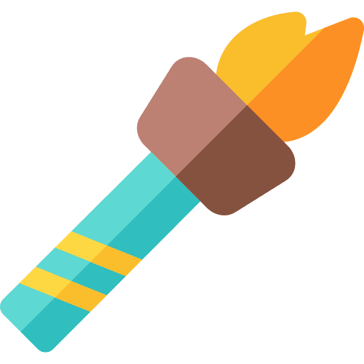 Torch torch light olympic flame icon