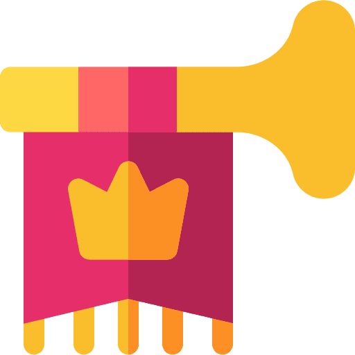 Trumpet medieval cultures flag icon