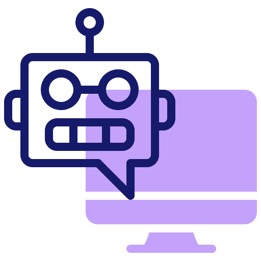 Robot bot robot system icon