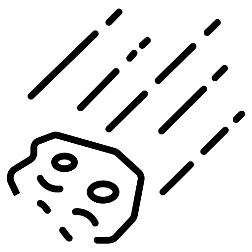 Meteor miscellaneous asteroid meteor icon