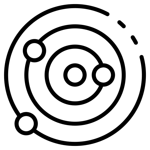 Orbit astrology miscellaneous space icon