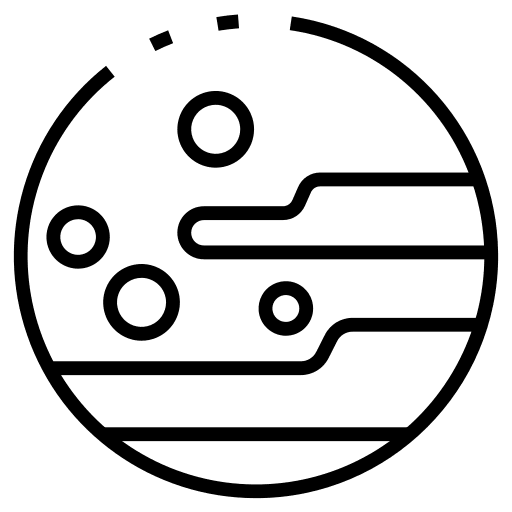 Pluto galaxy astronomy universe icon