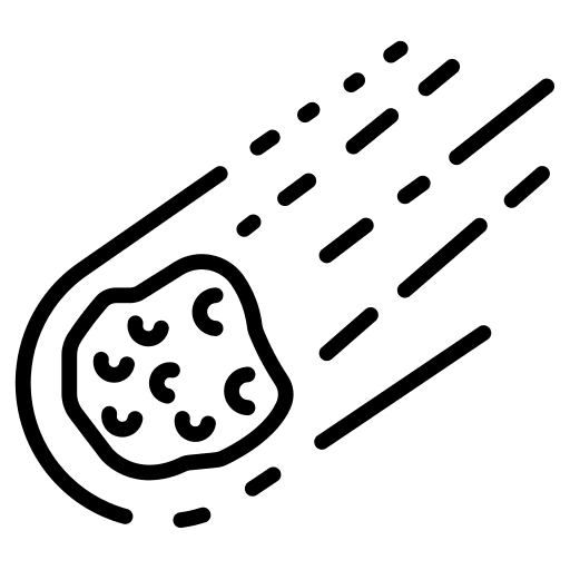 Rock rock comet miscellaneous icon