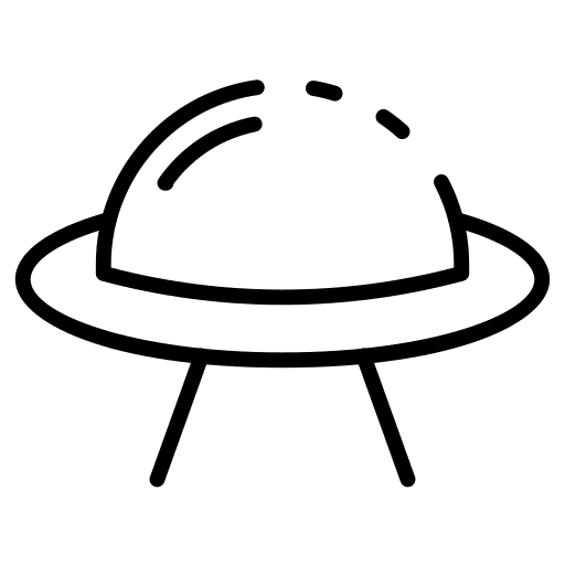 Spaceship transportation ufo spaceship icon