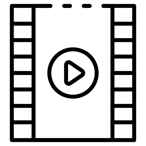 Film reel cinema movie entertainment icon