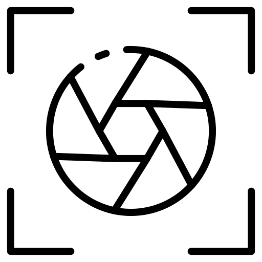 Lens electronics focus ui icon