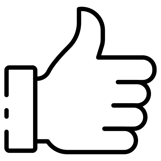 Thumb up ok hassle free like button icon