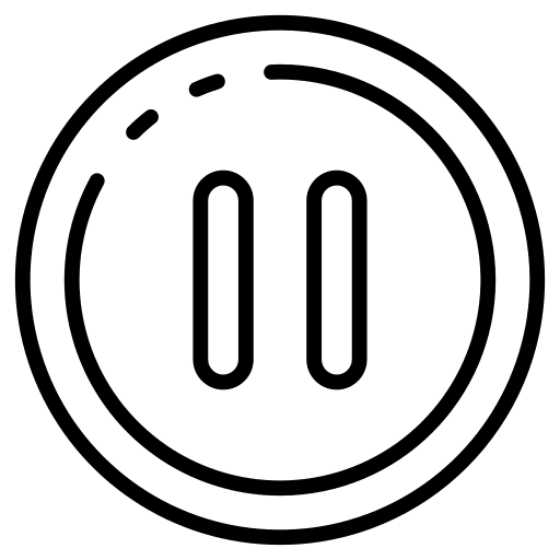 Pause control button ui icon