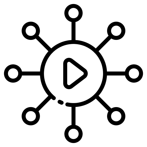 Video player ui music and multimedia entertainment icon