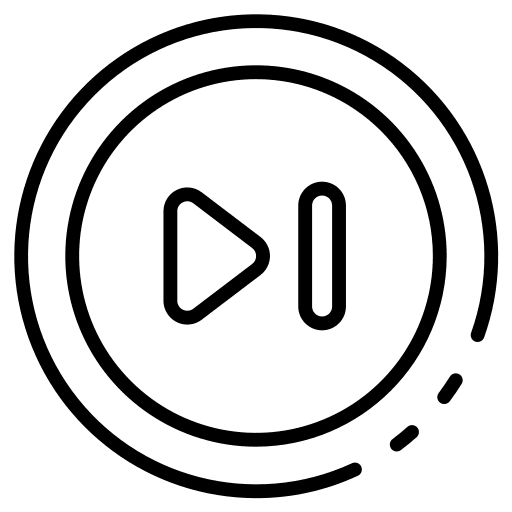 Fast forward button music and multimedia next button ui icon