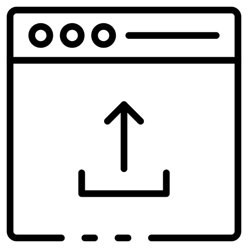 Upload seo and web upload webpage icon