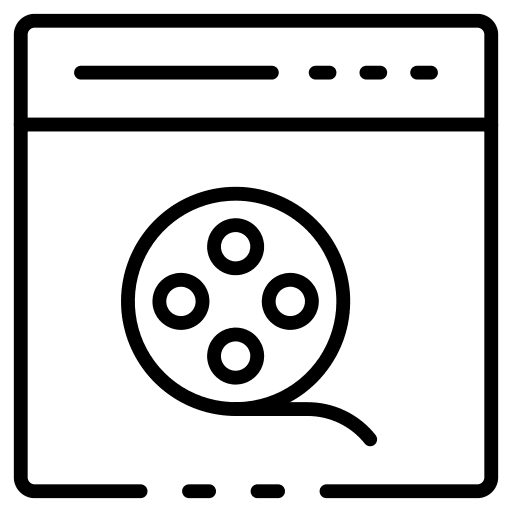 Web browser web browser film online icon