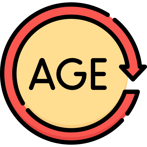 Age miscellaneous time circular arrow icon