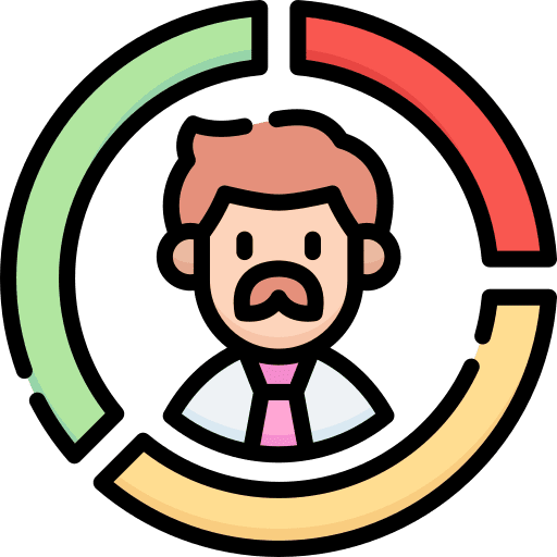 Audience avatar marketing middle age icon