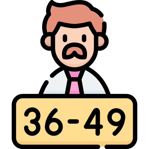 Middle age caucasian male businessman icon