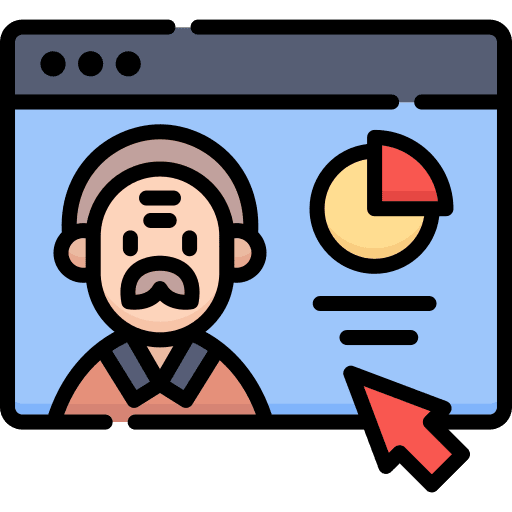 Analytics business avatar webpage icon