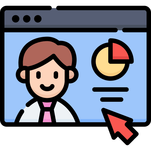 Analytics web site business avatar icon
