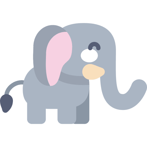 Elephant animal kingdom animals wild life icon