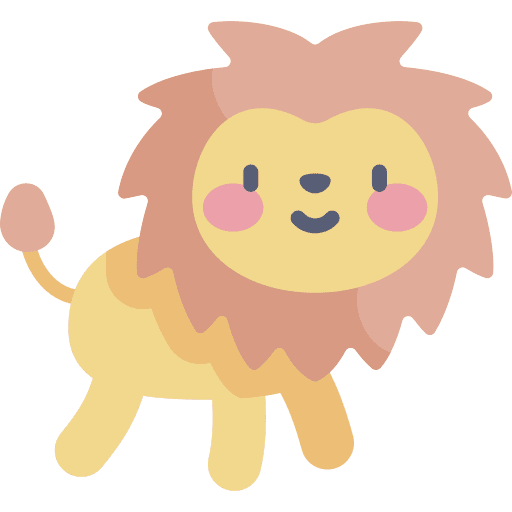 Lion zoo animal kingdom lion icon