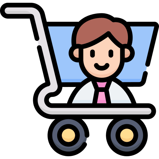 Market research adult commerce customer behavior icon