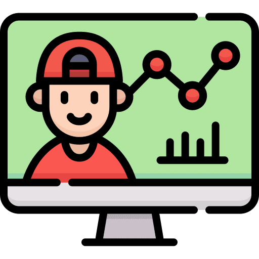 Market research user analysis avatar icon