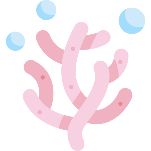 Coral plant marine sea life icon