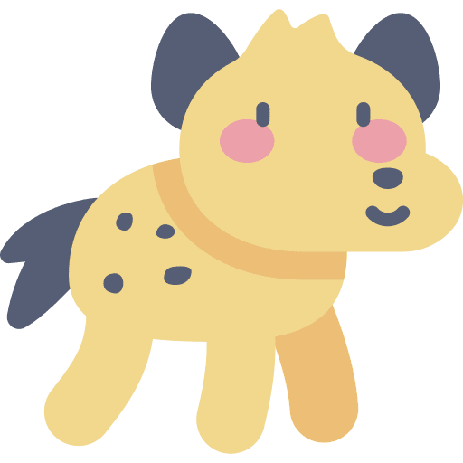 Hyena animals wild mammal icon