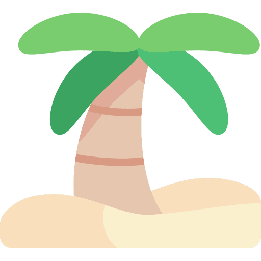 Palm tree tropical palm tree holidays icon