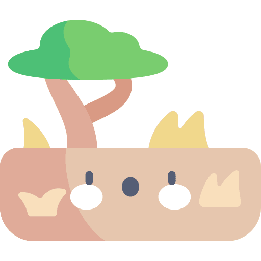 Plain scenery tree nature icon