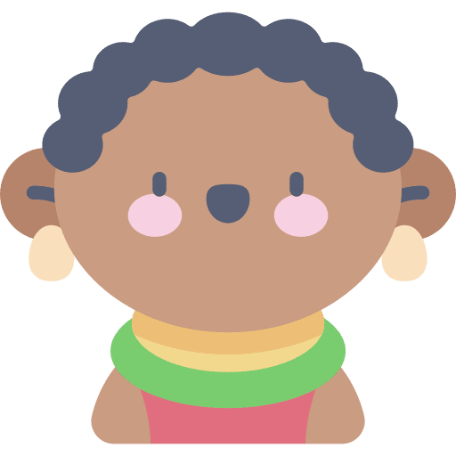 Woman afro curly woman icon