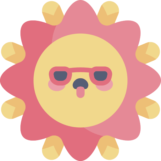 Sun summertime summer sunglasses icon