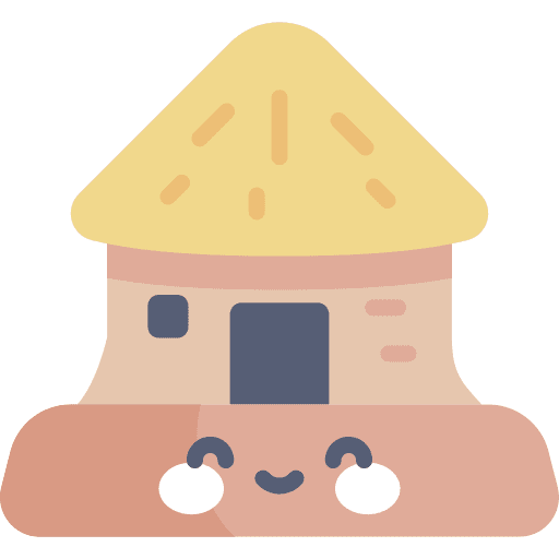 Bomas village house homestead icon